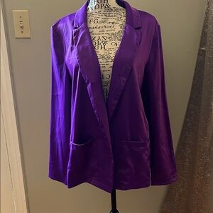 Glam Vibrant Purple Blazer NWT sz Small